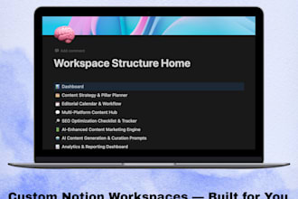 craft a custom notion system including ai automation