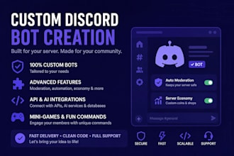 develop your custom discord bot