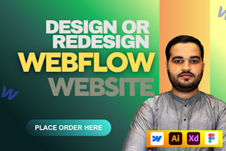 design or redesign a webflow website, webflow expert