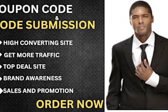 submit coupon codes to 40 converting websites code submission and voucher
