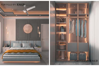 do realistic interior rendering and 3d modeling in revit, sketchup, 3ds max