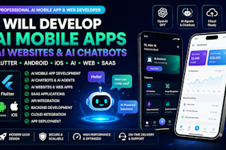tutor ai mobile apps flutter android ios apps ai chatbots ai websites ai saas