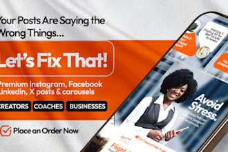 design ig and facebook posts for businesses and creatives that boost engagement