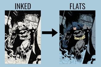 fill flat colors for your comics