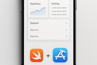 create swift based ios app with clean code with UI