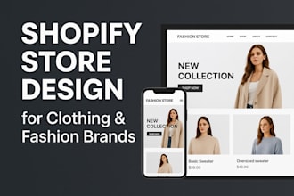 design unique luxury shopify clothing store