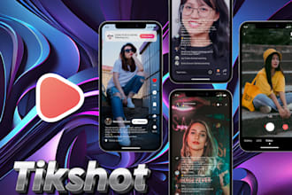 develop tiktok clone app social media app live streaming app short video app