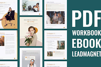 design PDF workbook, worksheet, leadmagnet, checklist, planner, canva ebook