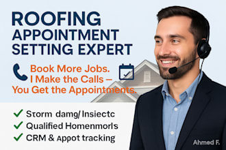 do roofing appointment setting