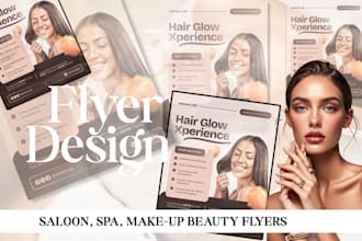 beauty flyer, hair extension, salon design flyer, spa flyer, lush flyer