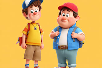 create top quality cartoon characters for childrens books and commercial art