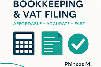 handle bookkeeping, vat filing, and payroll for your business