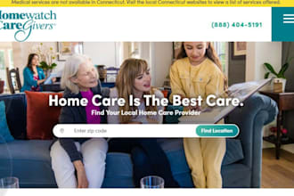 build caregiving agency website staffing agency healthcare nursing agency site