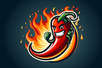 design premium chili pepper t shirt logo with fast delivery
