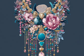 create 3d jewelry design for 3d printing