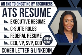 edit senior, executive, c suite, director, ceo, vp, cfo, svp, federal resume, cv