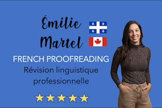 proofread any content in french