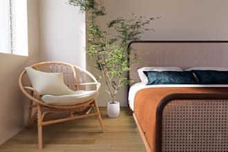 create atmospheric scandinavian interior renders