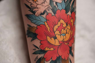 create a tattoo design of tattoo sleeve