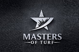 design unique fake grass company sell logo