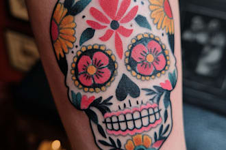 create a tattoo design of tattoo sleeve