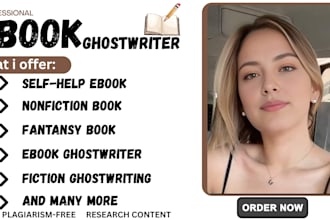 be self help ebook ghostwriter romance book writer fiction and non fiction book