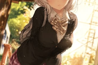 illustrate anime portrait or orginal character avatar