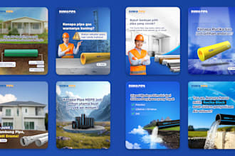 do clean and modern social media post design