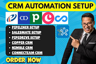 setup pipeliner crm salesmate automation pipedrive copper crm nimble connecteam