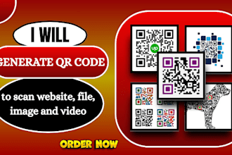 generate qr code to scan website, file, image and video