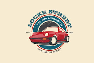 design motivation automotive tire shop logo