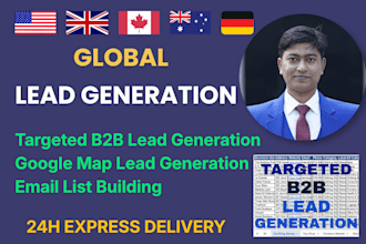 do targeted b2b lead generation, google map lead generation, email list building