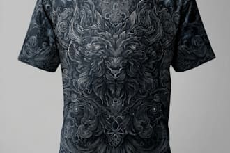 illustrate a custom minimal shirt design