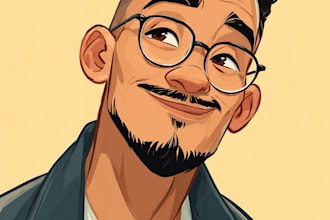 draw portrait in semi realism disney cartoon style