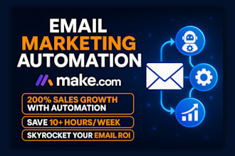 do advanced email marketing automation in make or n8n