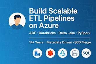 build scalable etl pipelines using data factory, databricks, and delta lake