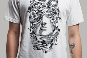 make vintage retro tshirt design for you