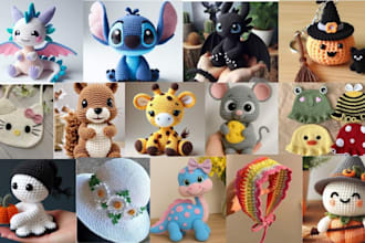 write crochet amigurumi patterns from any picture