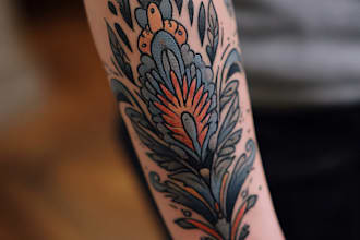 professionally design your sleeve tattoo , chest tattoo