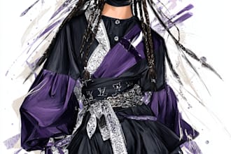 design and illustrate fashion or costume for your needs