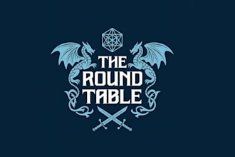 design crest round table change world logo