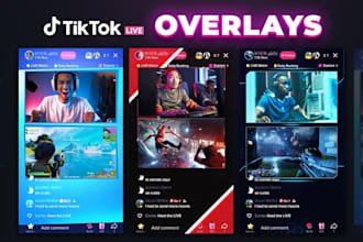 create animated tiktok overlays for your live stream