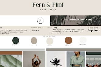 design brand identity with custom logo branding kit and brand guidelines