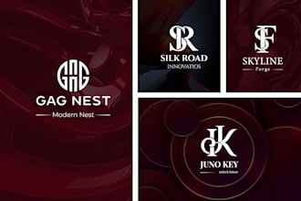 design a minimalist luxury monogram logo design in 24 hrs