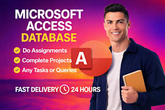 set up ms access database assignments, projects