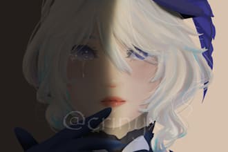 draw anime character illustration, anime art commission