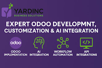 provide expert odoo development, customization and ai integration services