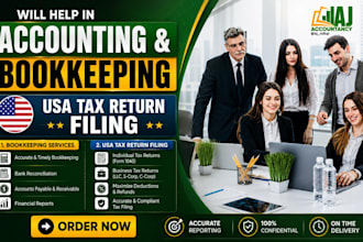 do bookkeeping,profit loss,financial statement,USA llc,s c corporate tax returns