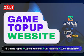 create a gaming topup website with upi payment integration