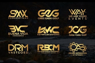 design a professional monogram or letter logo